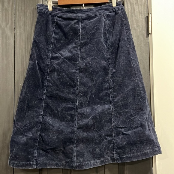 Dark Blue Corduroy Skirt size 6 - Picture 2 of 6